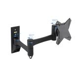 TooQ - SOPORTE GIRATORIO E INCLINABLE PARA MONITOR / TV LCD, PLASMA Y LED (3 PIVOTES) DE 10-23, NEGRO
