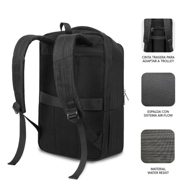 SUBBLIM - Mochila de negocios Business V2 AP Backpack 16" Negro
