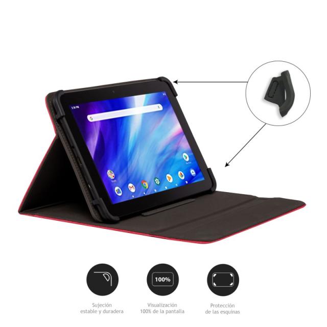 Nilox - FUNDA UNIVERSAL TABLET DE 9,7" 10.5" ROJA