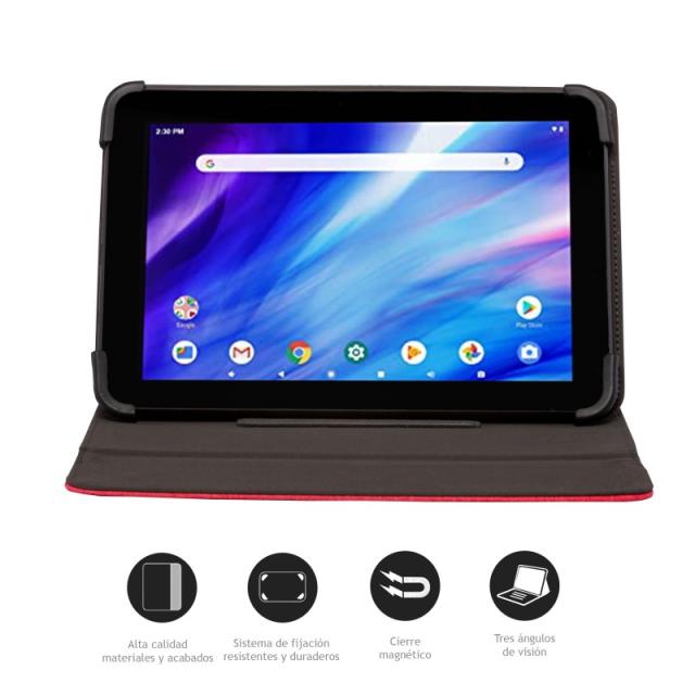 Nilox - FUNDA UNIVERSAL TABLET DE 9,7" 10.5" ROJA