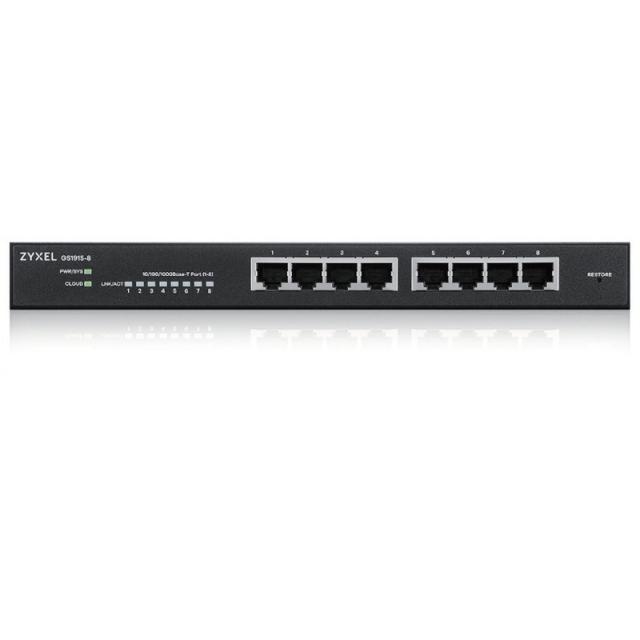 Zyxel - GS1915-8 Gestionado L2 Gigabit Ethernet (10/100/1000) Negro