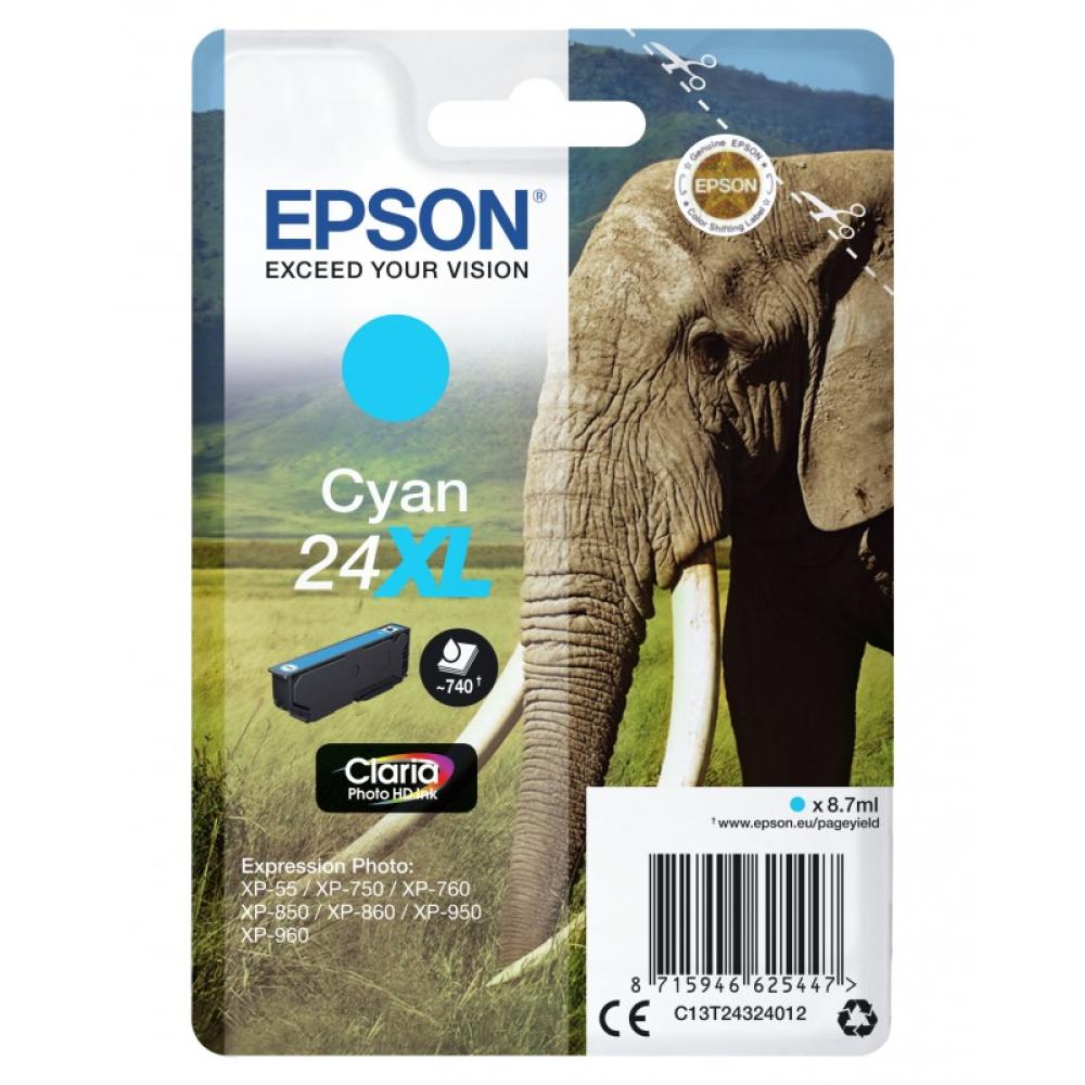 Epson - Elephant Cartucho 24XL cian