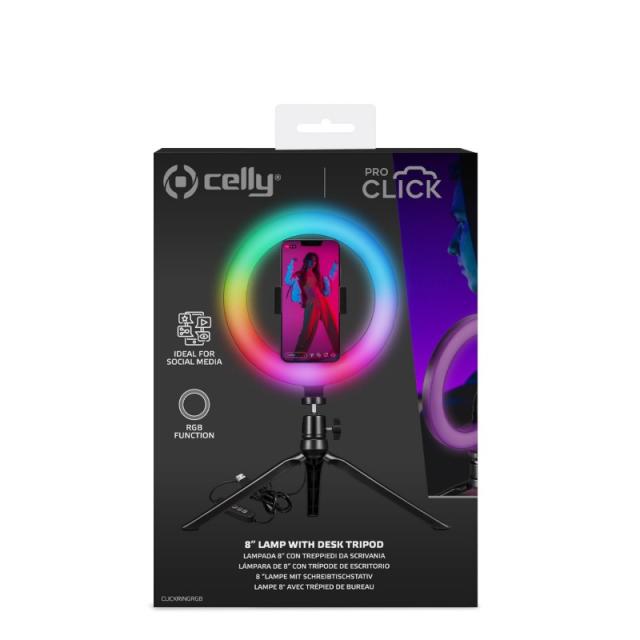 Celly - CLICKRINGRGBBK lámpara para paneles LED Alrededor