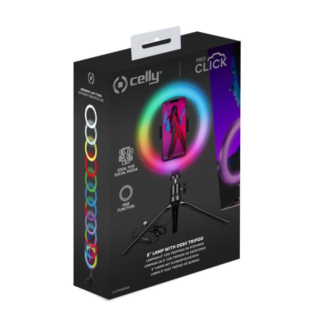 Celly - CLICKRINGRGBBK lámpara para paneles LED Alrededor
