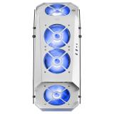 Mars Gaming - MC51W, Caja PC Gaming ATX, Doble Cristal Templado, 5x Ventilador RGB 12cm, Blanco