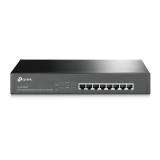 TP-Link - TL-SG1008MP No administrado Gigabit Ethernet (10/100/1000) Energía sobre Ethernet (PoE) 1U Negro