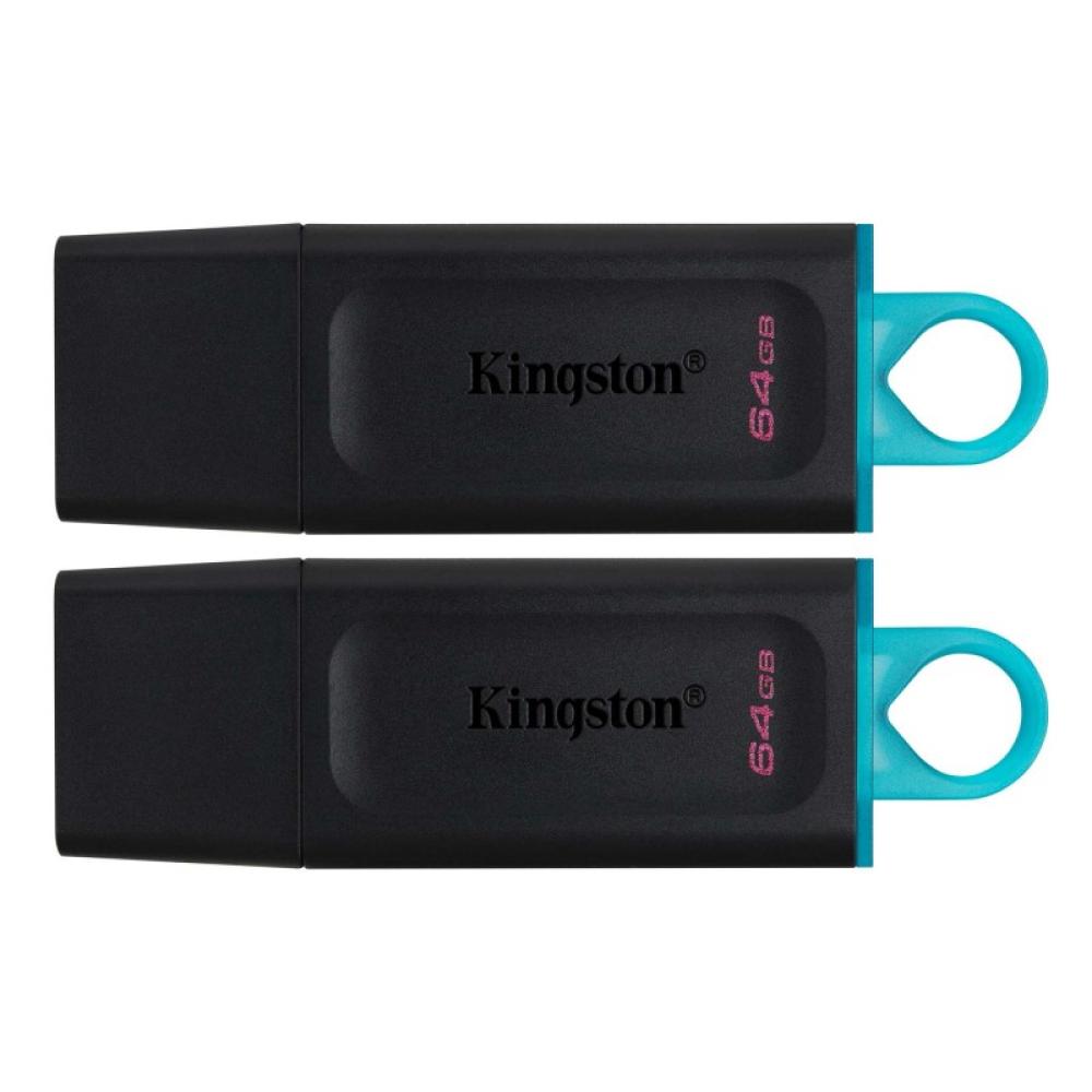 Kingston Technology - DataTraveler Unidad Flash USB 3.2 Exodia - Negro + turquesa - 2 unidades