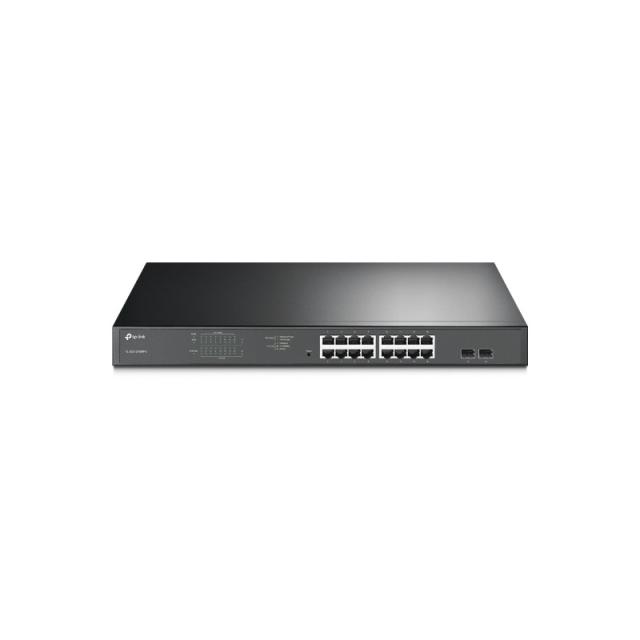 TP-Link - TL-SG1218MPE Gestionado L2 Gigabit Ethernet (10/100/1000) Energía sobre Ethernet (PoE) 1U Negro