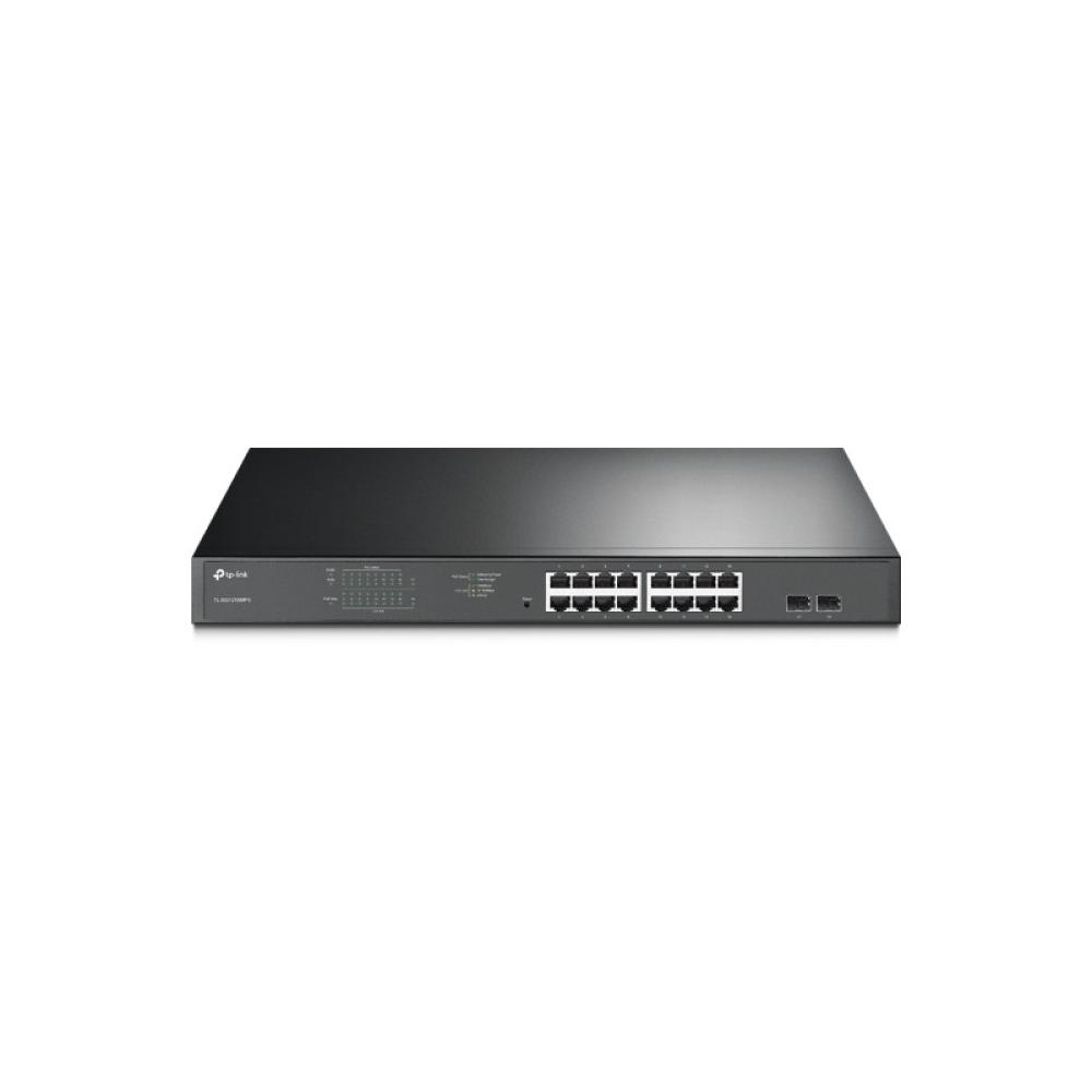TP-Link - TL-SG1218MPE Gestionado L2 Gigabit Ethernet (10/100/1000) Energía sobre Ethernet (PoE) 1U Negro