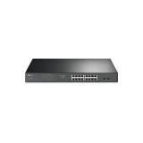 TP-Link - TL-SG1218MPE Gestionado L2 Gigabit Ethernet (10/100/1000) Energía sobre Ethernet (PoE) 1U Negro