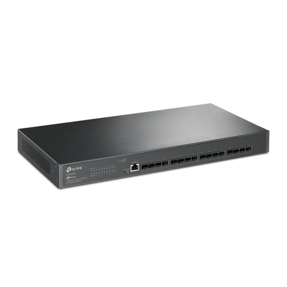 TP-Link - JetStream TL-SX3016F switch Gestionado L2+/L3 Negro