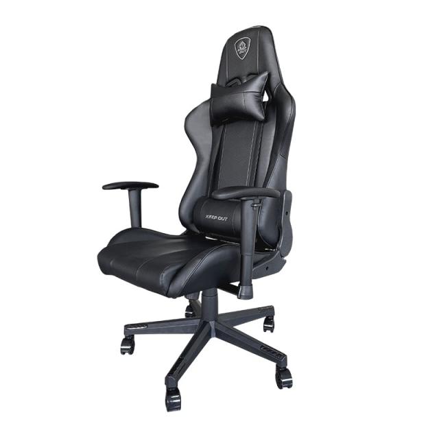 KeepOut - XSPRO-RACING Silla para videojuegos universal Asiento acolchado Negro