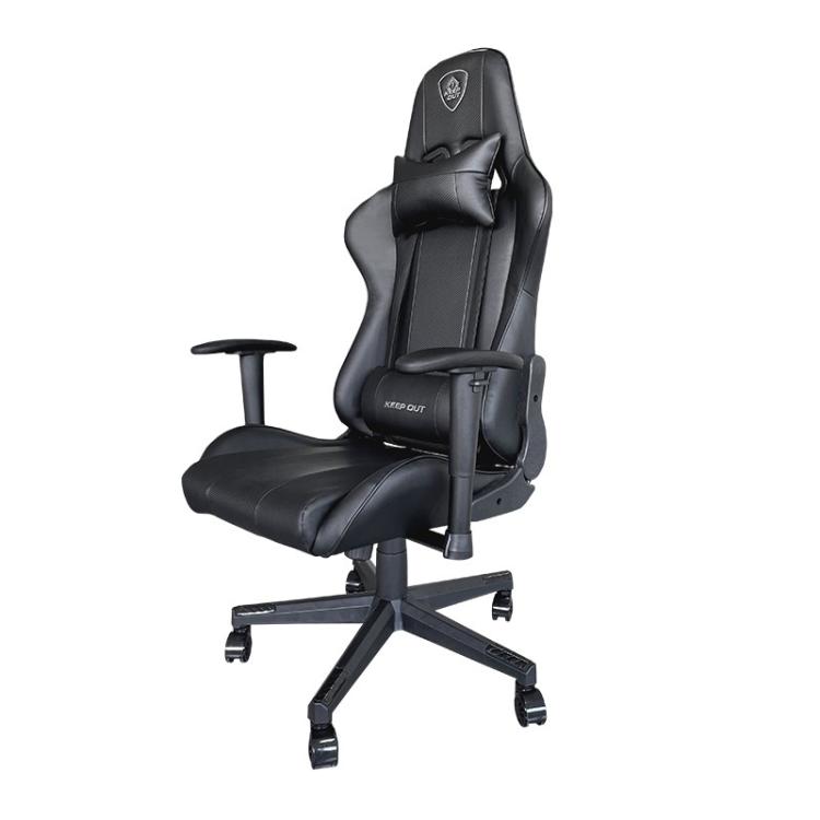 KeepOut - XSPRO-RACING Silla para videojuegos universal Asiento acolchado Negro