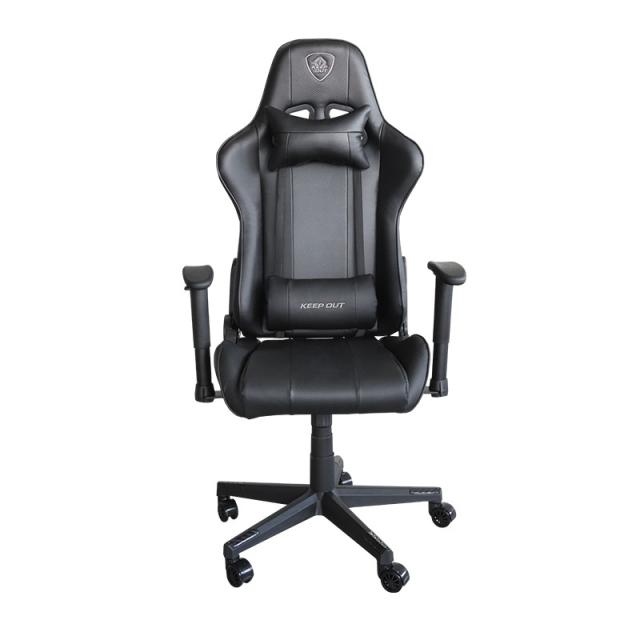 KeepOut - XSPRO-RACING Silla para videojuegos universal Asiento acolchado Negro