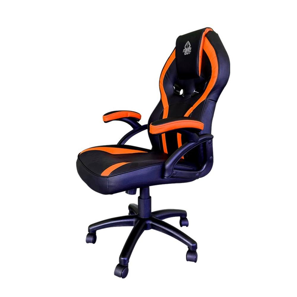 KeepOut - XS200 Silla para videojuegos universal Asiento acolchado Negro, Naranja