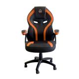 KeepOut - XS200 Silla para videojuegos universal Asiento acolchado Negro, Naranja