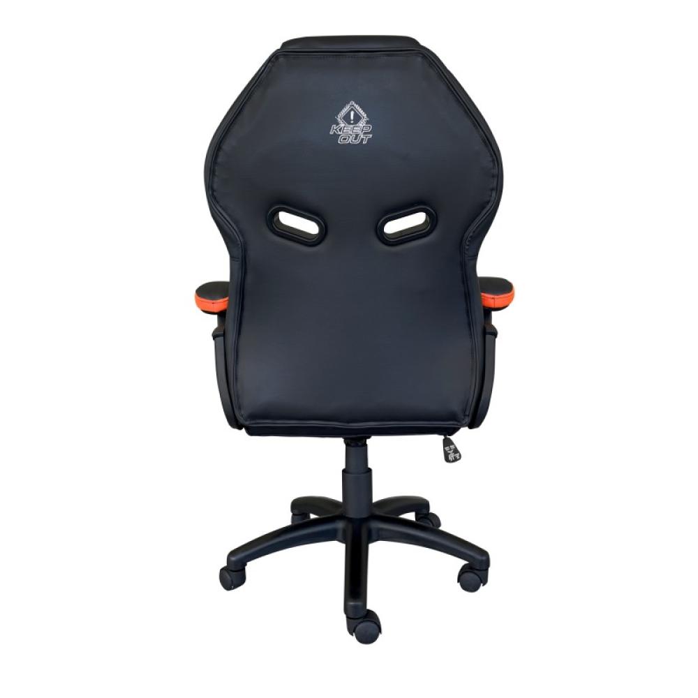 KeepOut - XS200 Silla para videojuegos universal Asiento acolchado Negro, Naranja