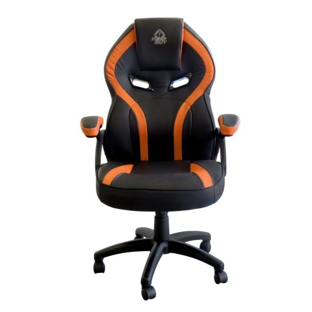 KeepOut - XS200 Silla para videojuegos universal Asiento acolchado Negro, Naranja