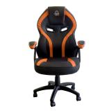 KeepOut - XS200 Silla para videojuegos universal Asiento acolchado Negro, Naranja