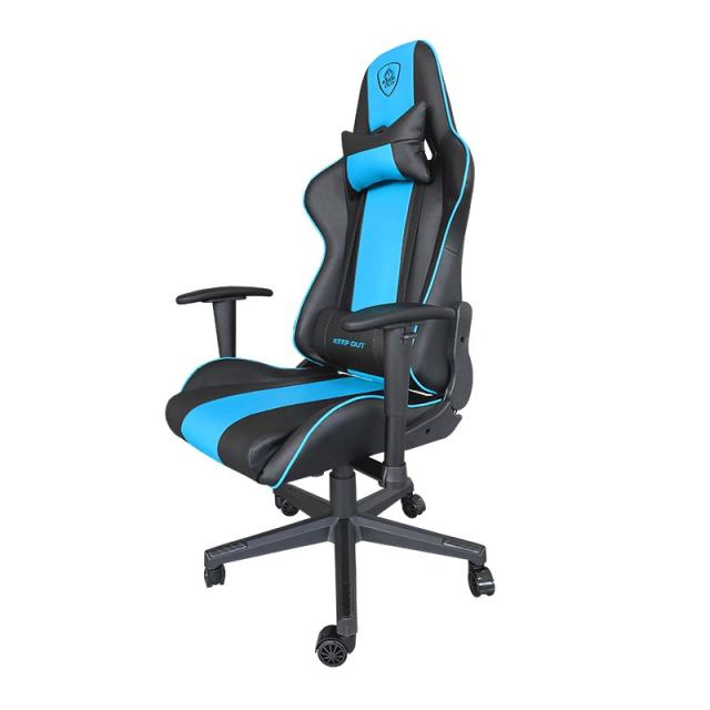 KeepOut - XSPRO-RACING Silla para videojuegos universal Asiento acolchado Turquesa, Negro