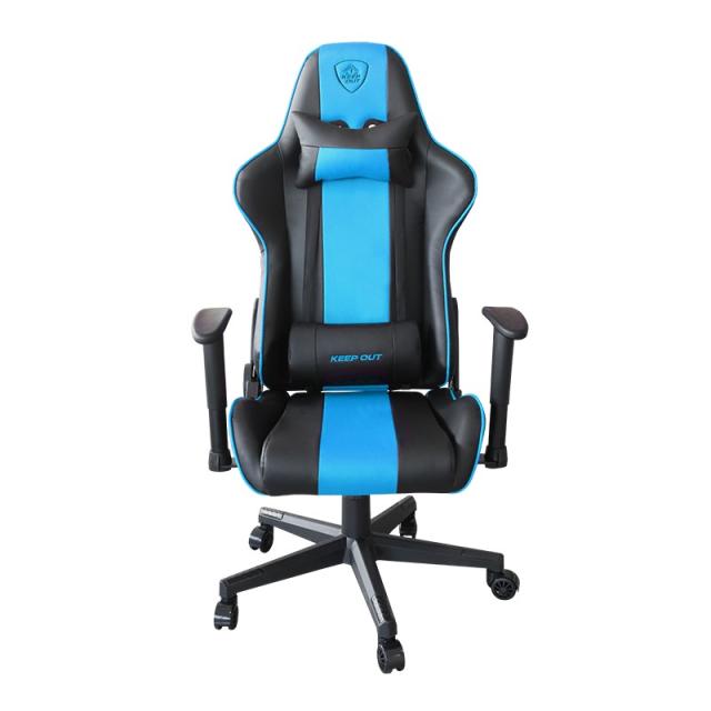 KeepOut - XSPRO-RACING Silla para videojuegos universal Asiento acolchado Turquesa, Negro