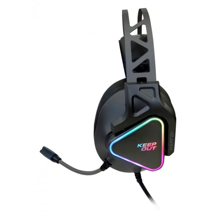 KeepOut - HXPRO+ auricular y casco Auriculares Alámbrico Diadema Juego USB tipo A Negro