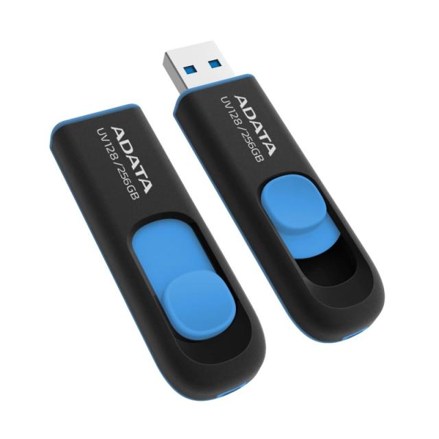 ADATA - UV128 unidad flash USB 256 GB USB tipo A 3.2 Gen 1 (3.1 Gen 1) Negro, Azul