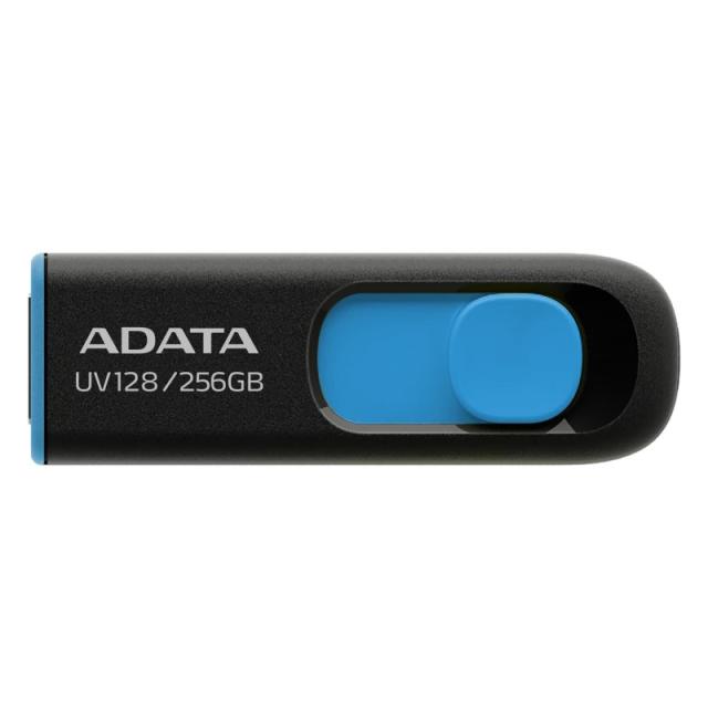 ADATA - UV128 unidad flash USB 256 GB USB tipo A 3.2 Gen 1 (3.1 Gen 1) Negro, Azul