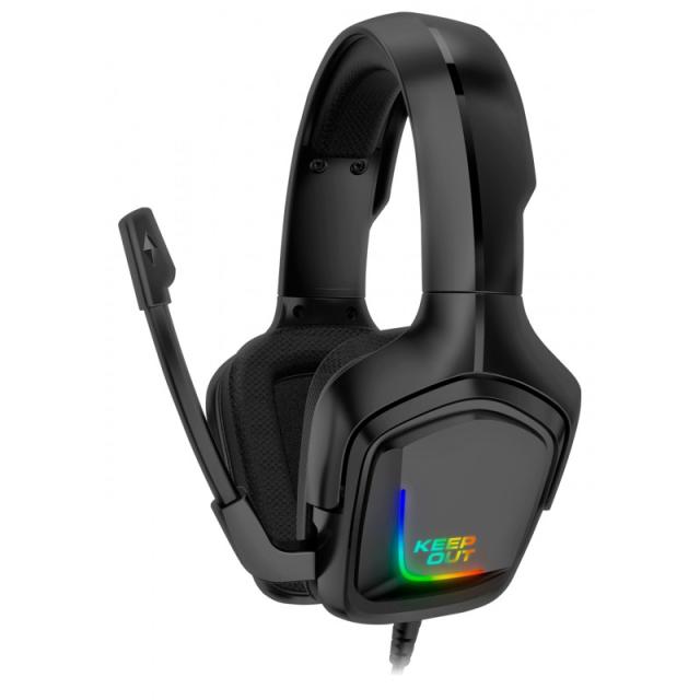 KeepOut - HX601 auricular y casco Auriculares Alámbrico Diadema Juego USB tipo A Negro