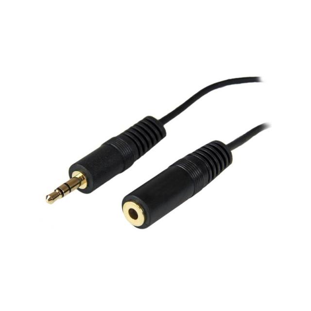 StarTech.com - Cable de 3,6m Alargador Extensor de Audio Mini Jack 3,5mm Chapado en Oro para Auriculares - Macho a Hembra