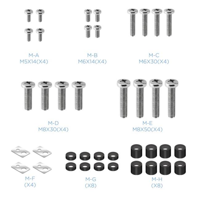 TooQ - Soporte de Pared para Monitor / TV LCD, Plasma de 60-100, Negro
