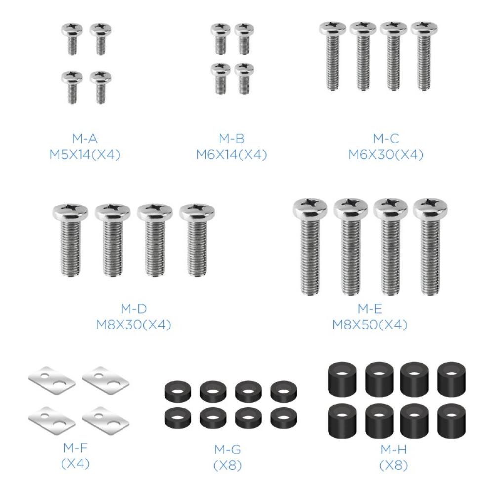 TooQ - Soporte de Pared para Monitor / TV LCD, Plasma de 60-100, Negro