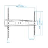 TooQ - Soporte de Pared para Monitor / TV LCD, Plasma de 60-100, Negro