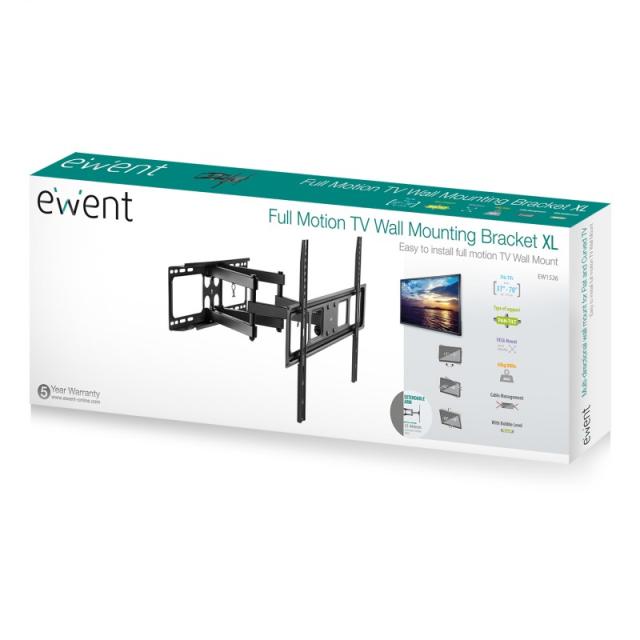 Ewent - EW1526 soporte para TV 177,8 cm (70") Negro