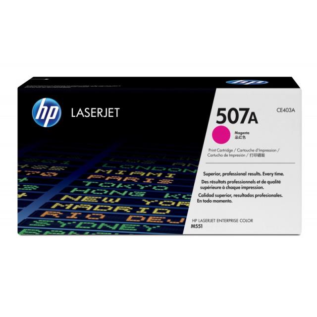 HP - Cartucho de tóner original LaserJet 507A magenta