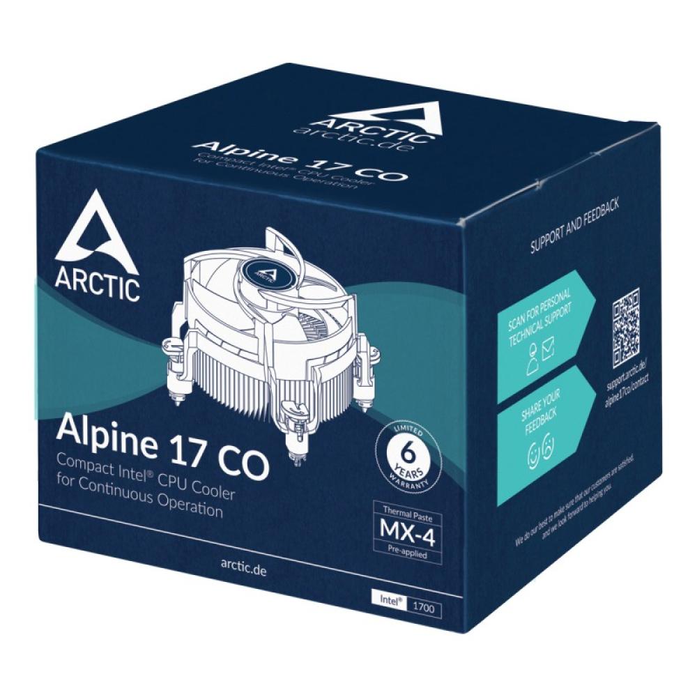 ARCTIC - Alpine 17 CO Procesador Refrigerador de aire 9,2 cm Negro, Plata 1 pieza(s)