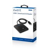 Ewent - EW1055 lector de tarjeta inteligente Interior USB USB 3.2 Gen 1 (3.1 Gen 1) Negro