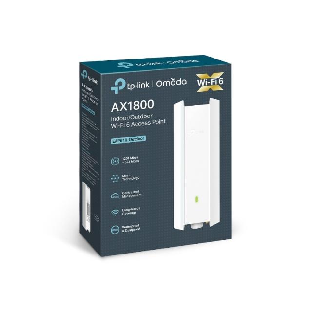 TP-Link - Omada EAP610-Outdoor 1800 Mbit/s Blanco Energía sobre Ethernet (PoE)