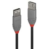Lindy - 36701 cable USB USB 2.0 0,5 m USB A Negro, Gris