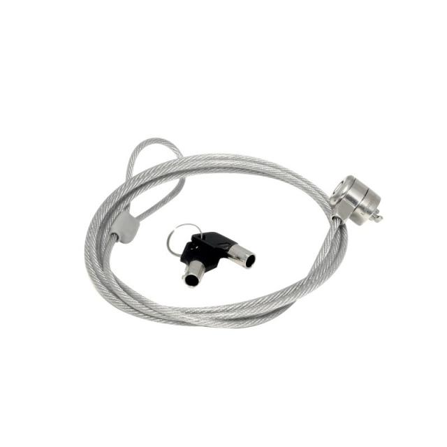 Mobilis - 001262 cable antirrobo Plata 1,8 m