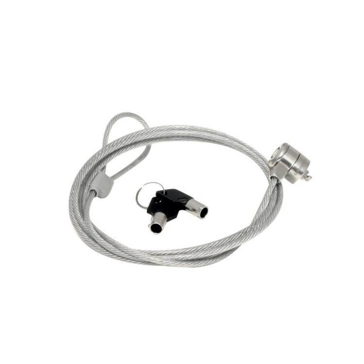 Mobilis - 001262 cable antirrobo Plata 1,8 m