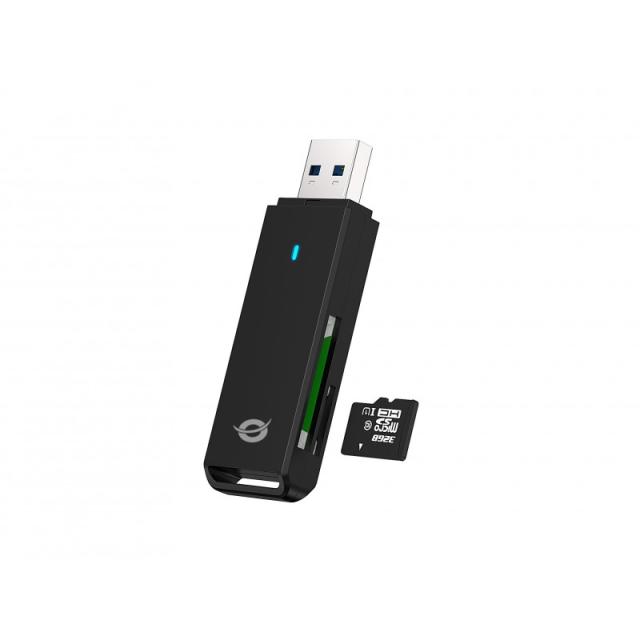 Conceptronic - BIAN02B lector de tarjeta USB 3.2 Gen 1 (3.1 Gen 1) Type-A Negro
