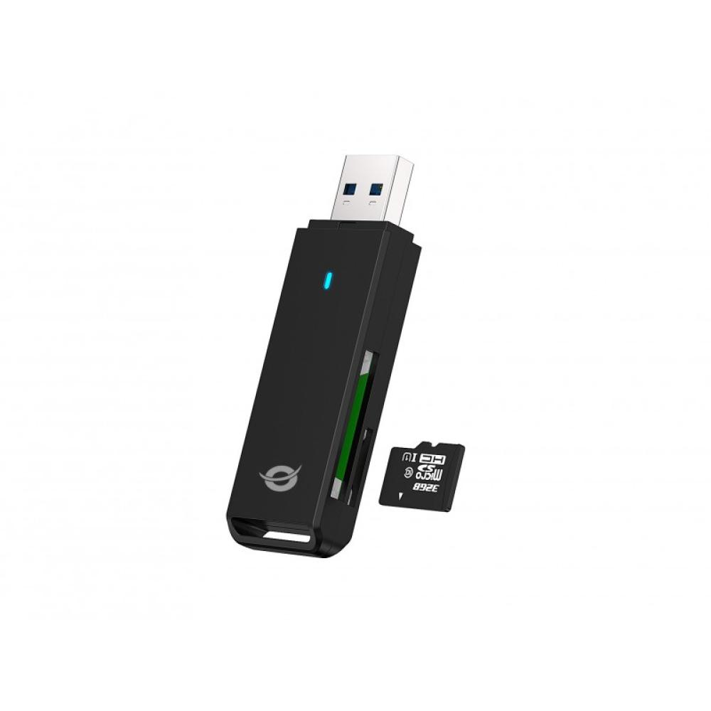 Conceptronic - BIAN02B lector de tarjeta USB 3.2 Gen 1 (3.1 Gen 1) Type-A Negro