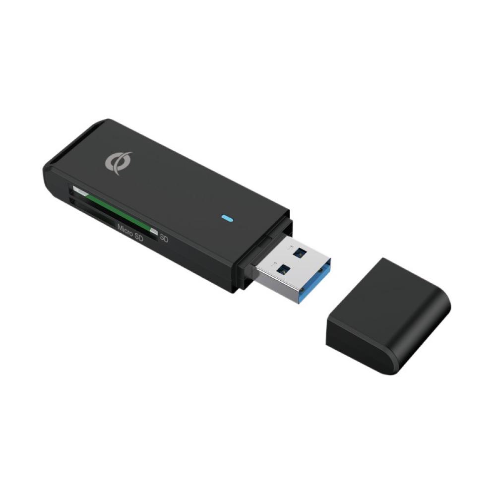 Conceptronic - BIAN02B lector de tarjeta USB 3.2 Gen 1 (3.1 Gen 1) Type-A Negro