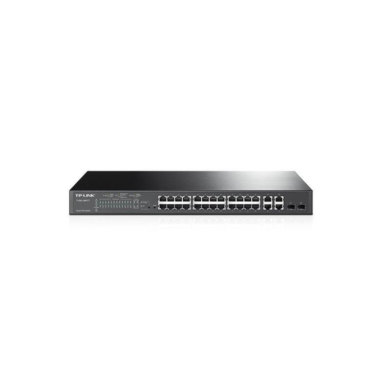 TP-Link - JetStream TL-SL2428P switch Gestionado L2 Fast Ethernet (10/100) Energía sobre Ethernet (PoE) 1U Negro