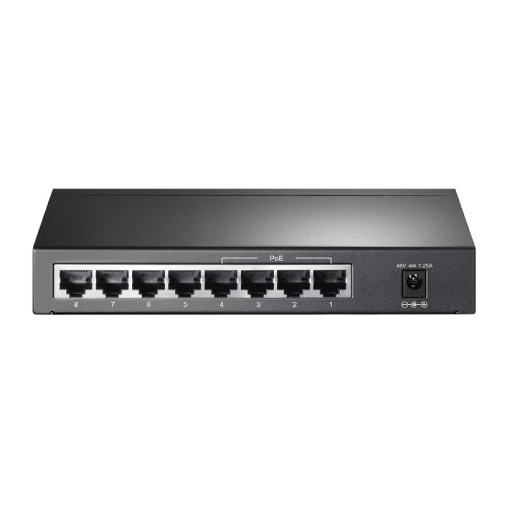 TP-Link - TL-SG1008P Gestionado Gigabit Ethernet (10/100/1000) Energía sobre Ethernet (PoE) Gris