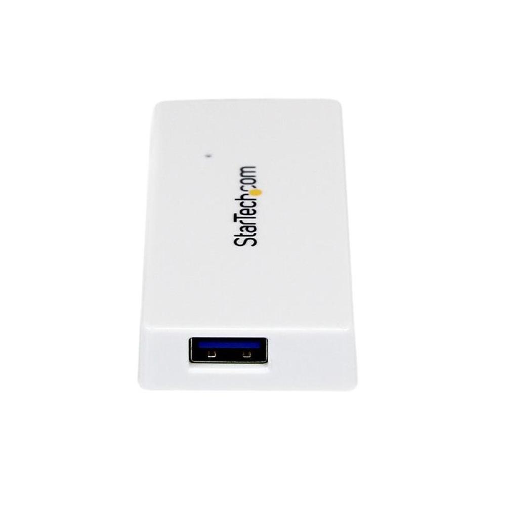StarTech.com - Adaptador Concentrador Hub Ladrón USB 3.0 (5Gbps) Super Speed para Laptop de 4 Puertos Salidas - Blanco