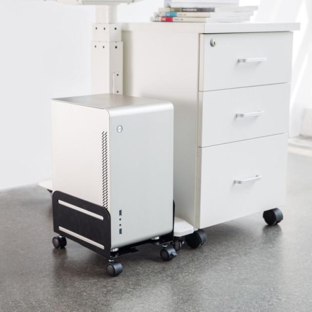 Ewent - EW1291 soporte de CPU Carro para equipo informático Negro