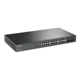 TP-Link - JetStream TL-SG2428P switch Gestionado L2/L2+ Gigabit Ethernet (10/100/1000) Energía sobre Ethernet (PoE) 1U Negro
