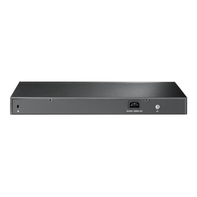 TP-Link - JetStream TL-SG2428P switch Gestionado L2/L2+ Gigabit Ethernet (10/100/1000) Energía sobre Ethernet (PoE) 1U Negro
